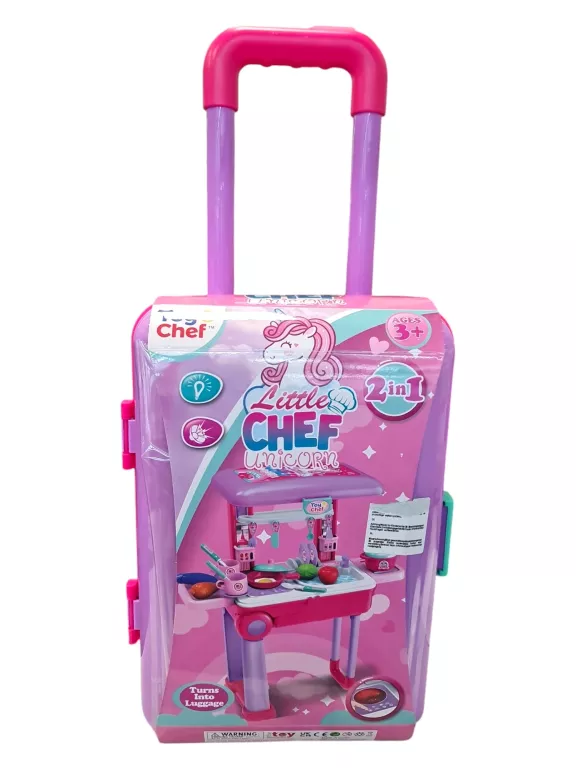 TOY CHEF 2 IN 1 WALIZKA ZESTAW KUCHENNY KUCHNIA W WALIZCE