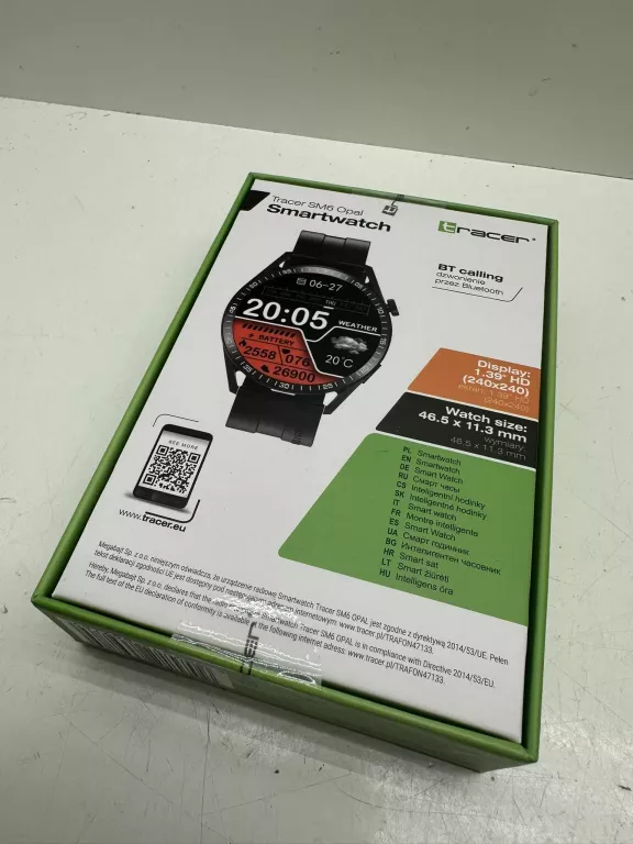 SMARTWATCH TRACER SM6 OPAL PUDEŁKO