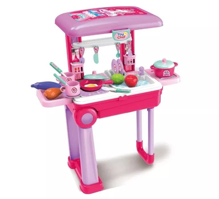 TOY CHEF 2 IN 1 WALIZKA ZESTAW KUCHENNY KUCHNIA W WALIZCE