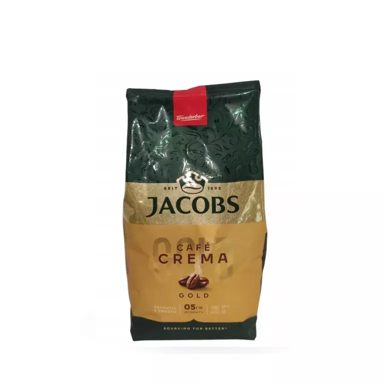 KAWA ZIARNISTA JACOBS CAFÉ CREMA GOLD KAWA ZIARNISTA PALONA 1000 G