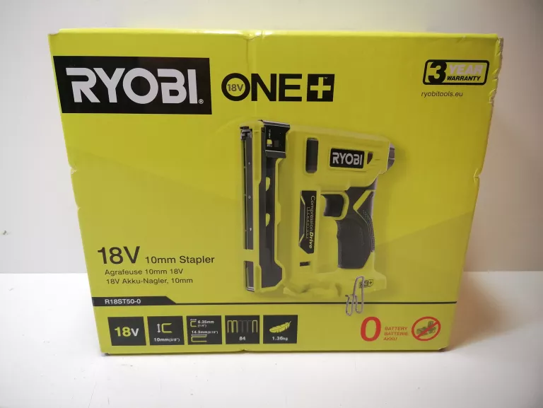 RYOBI ONE 18 10MM STAPLER R18ST50-0