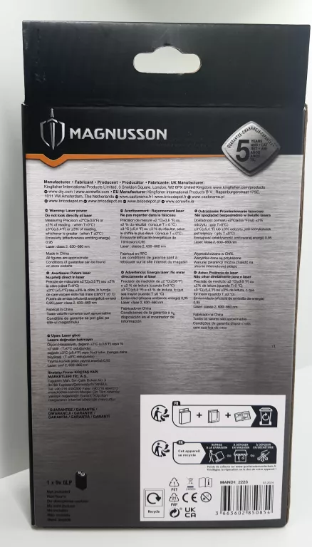 TERMOMETR NA PODCZERWIEŃ MAGNUSSON 180A1