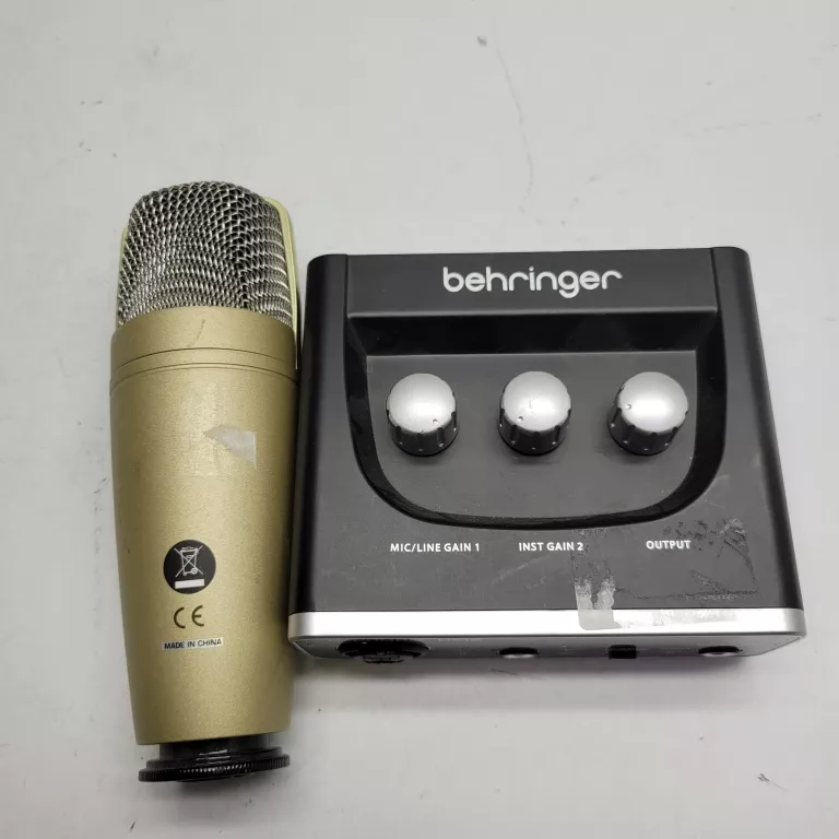 MIKROFON BEHRINGER C1 + INTERFEJS