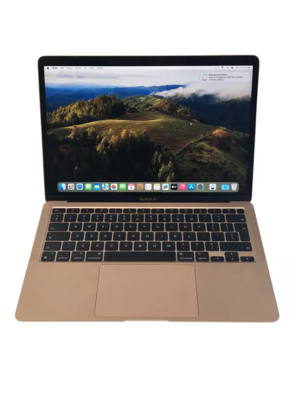 LAPTOP APPLE MACBOOK AIR M1 - 8GB - A2337 - 19 CYKLI BATERII - OKAZJA!