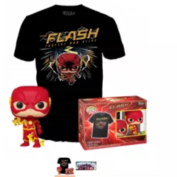 FUNKO POP! DC COMICS BOOBLE HEAD 1097 THE FLASH TEE (L) T-SHIRT