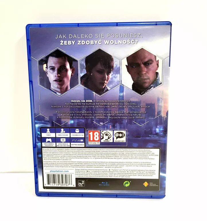 GRA NA KONSOLE PS4 DETROIT BECOME HUMAN PL
