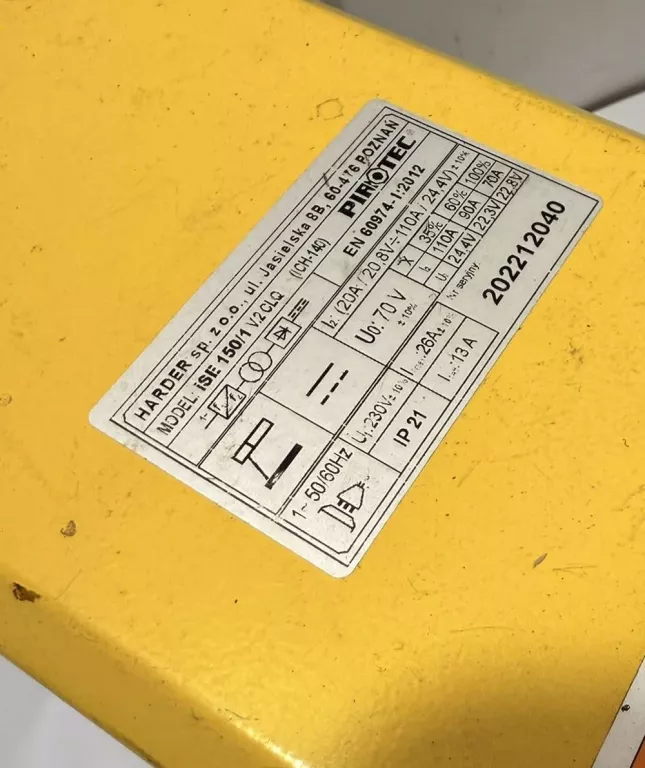 SPAWARKA PIROTEC ISE 150/1/