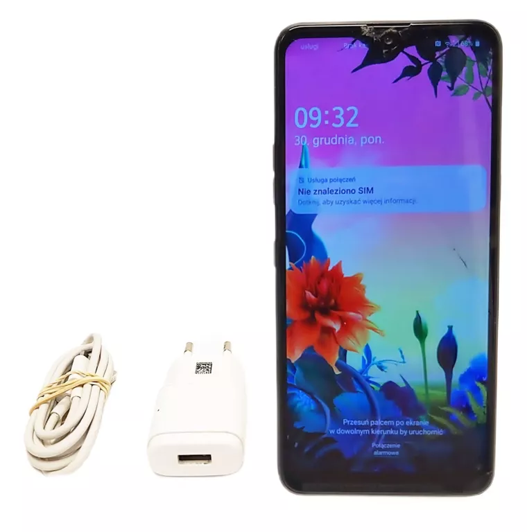 TELEFON LG K50S + ŁADOWARKA - POBITY EKRAN