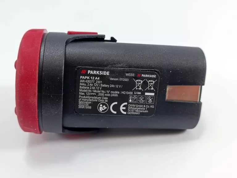 PARKSIDE AKUMULATOR PAPK 12 A4 12 V 2 AH ŁADOWARKA PLGK 12 A3 2,4 A