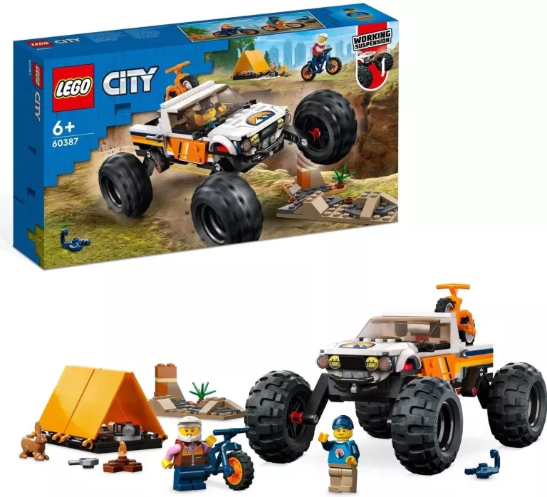 ZESTAW LEGO CITY 60387 PRZYGODY SAMOCHODEM TERENOWYM 4X4