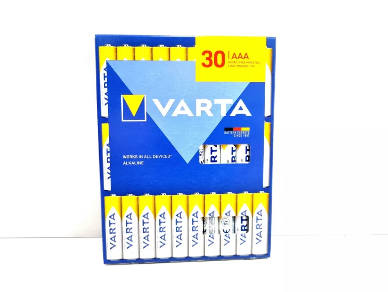 BATERIE ALKALICZNE VARTA AAA LR03 30 SZT