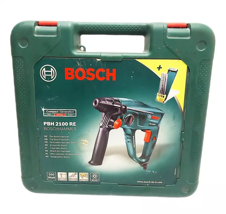 MŁOTOWIERTARKA BOSCH PBH 2100RE + WALIZKA