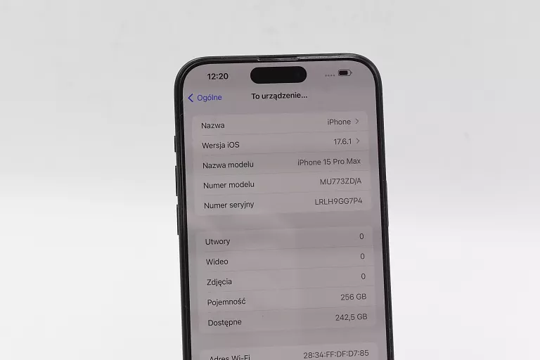 TELEFON APPLE IPHONE 15 PRO MAX 256GB 91% BATERIA