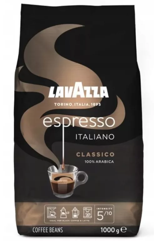 KAWA ZIARNISTA MIESZANA LAVAZZA CAFFE ESPRESSO ITALIANO CLASSICO 1000 G