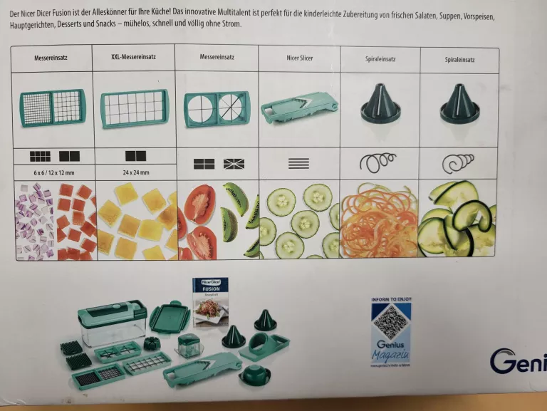 KRAJALNICA DO WARZYW GENIUS NICER DICER KOMPLET