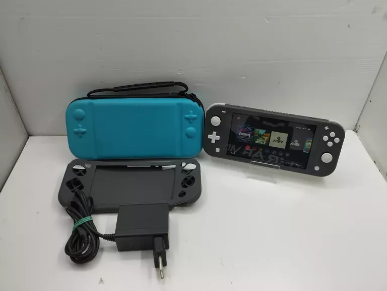 KONSOLA NINTENDO SWITCH LITE SZARE + ETUI + ŁADOWARKA
