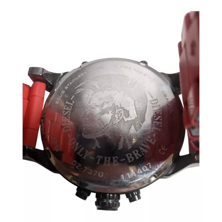 ZEGAREK KWARCOWY CZERWONY DIESEL DZ-7370 OPIS!