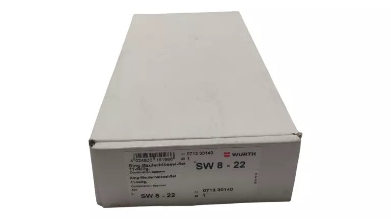 WURTH / ZEBRA SW8-22 ZESTAW KLUCZY 071330140 / STAN IDEALNY /POWYSTAWOWE