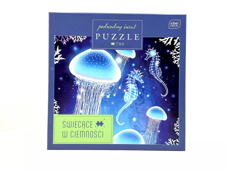PUZZLE ŚWIECĄCE W CIEMNOŚCI 700 PODWODNY ŚWIAT P15521 INTERDRUK 48 X 68 CM