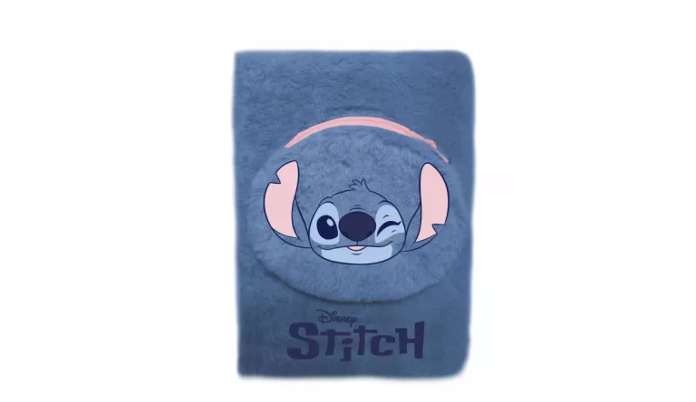 PAMIĘTNIK PLUSZOWY DISNEY STITCH STICH Z KIESZONKĄ NA ZAMEK