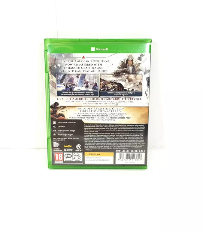GRA XBOX ONE ASSASSIN'S CREED 3 REMASTERED