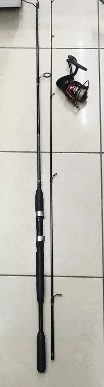WEDKA CORMORAN I-COR BLACK SPINNING 2.40/4+KOŁOWROTEK JAXON RED FURY RX 40
