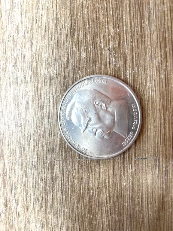 MONETA 50000 ZŁ PIŁSUDSKI 70 ROCZNICA ODZYSKANIA NIEPODLEGŁOŚCI 1988