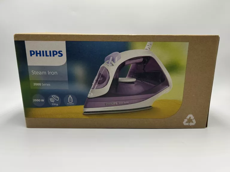 ŻELAZKO PAROWE Z PŁYTKĄ CERAMICZNĄ PHILIPS 2000 SERIES DST2020/30 2000W