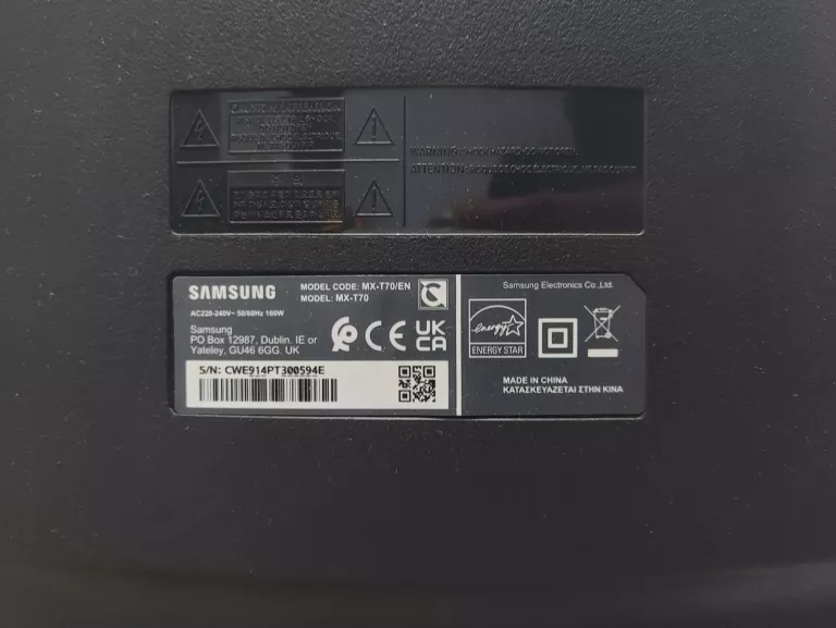 GŁOŚNIK PRZENOŚNY POWER AUDIO SAMSUNG MX-T70 BLUETOOTH 1500W/GWARANCJA