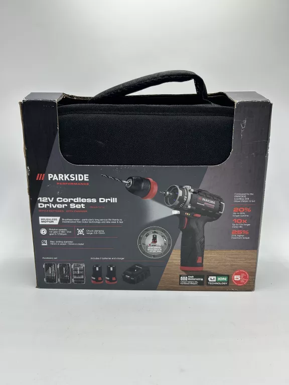 WIERTARKO-WKRĘTARKA AKUMULATOROWA PARKSIDE PERFORMANCE PBSPA 12 C3 12 V
