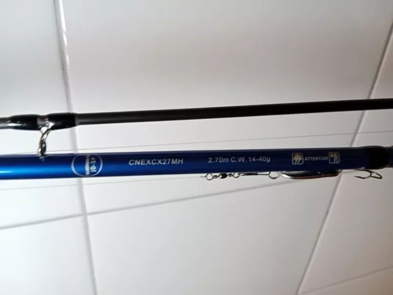 WĘDKA SHIMANO EXAGE SPINNING 270 MH 14-40G + MULTIPLIKATOR DAIWA MEGAFORCE
