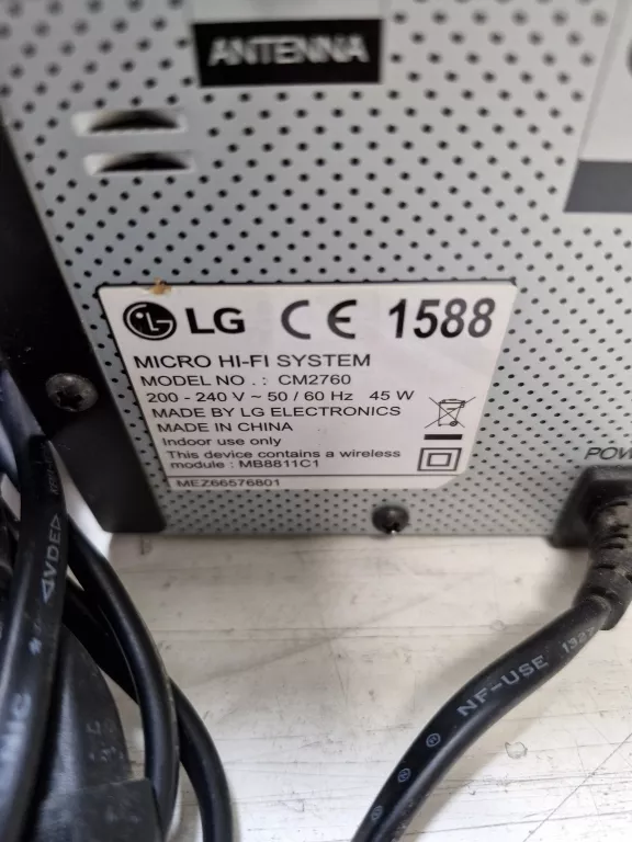 WIEŻA LG CM2760 Z GŁOŚNIKAMI