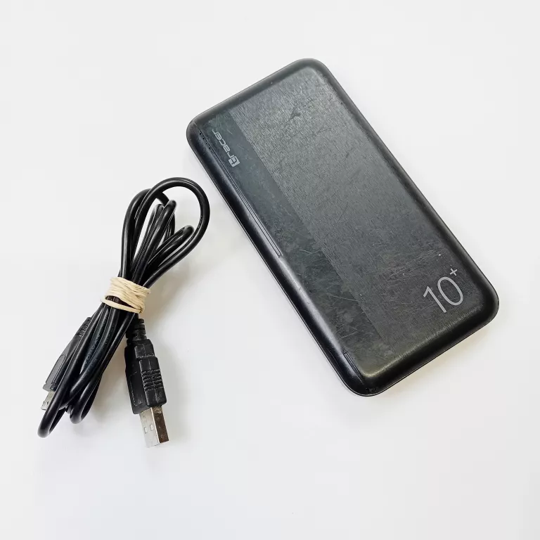 POWERBANK 10000MAH CZARNY +KABEL