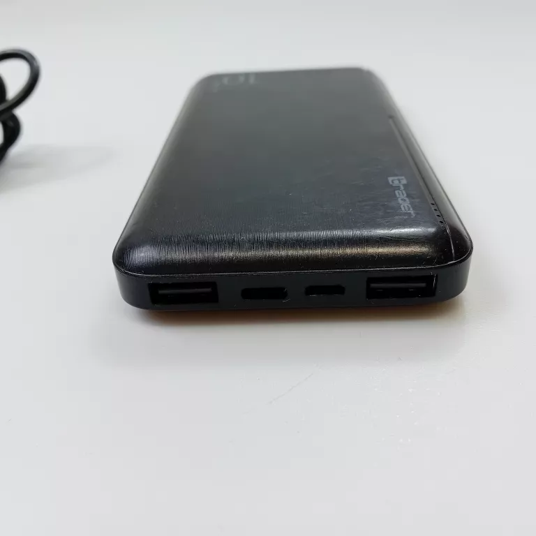 POWERBANK 10000MAH CZARNY +KABEL