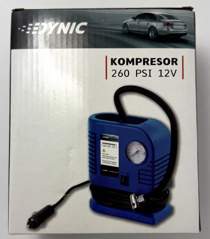 KOMPRESOR SAMOCHODOWY DYNIC 260 PSI 12V