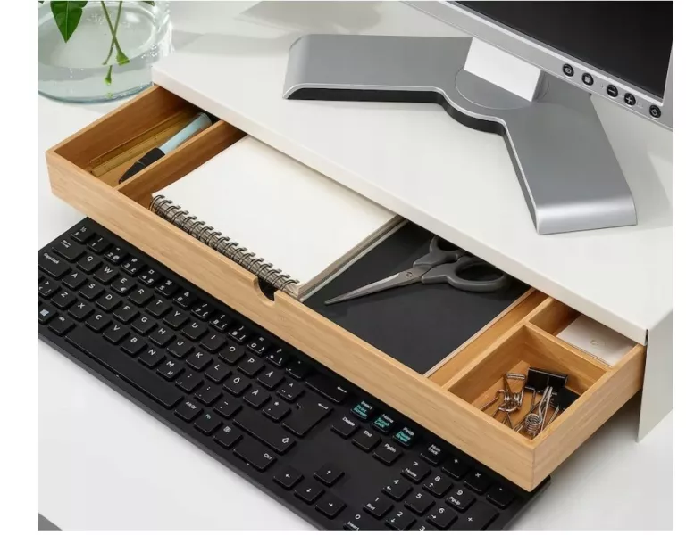 ELLOVEN PODSTAWKA POD MONITOR Z SZUFLADĄ