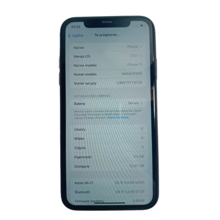 TELEFON IPHONE 11 64GB 74%