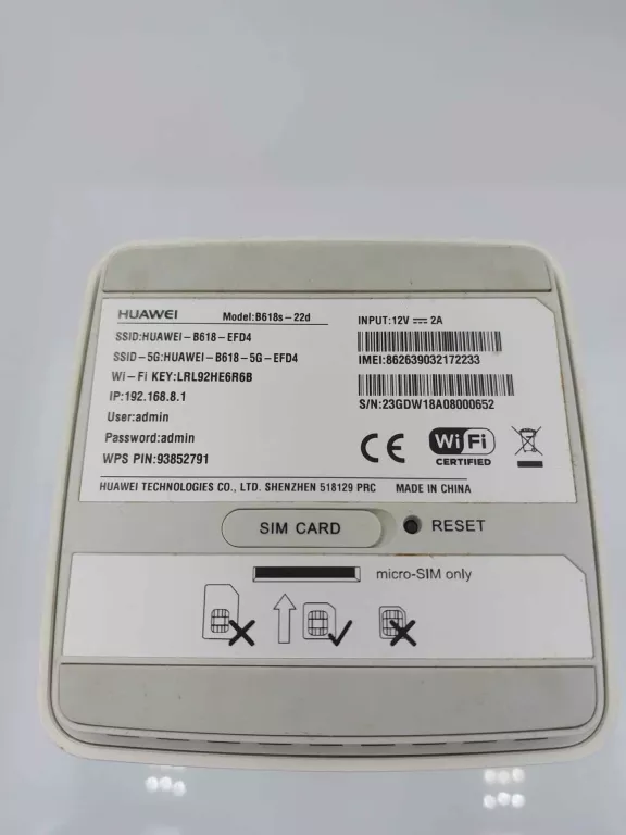 ROUTER HUAWEI B618
