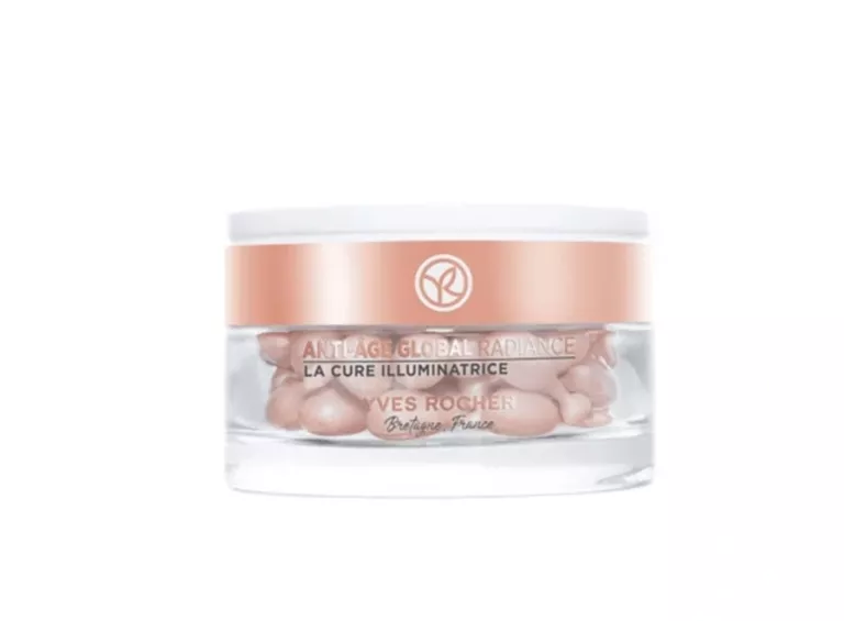 YVES ROCHER SERUM ROZŚWIETLAJĄCE DO TWARZY W KAPSUŁKACH ANTI-AGE GLOBAL