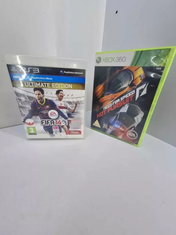 2X XBOX 360 NEED FOR SPEED HOT PURSUIT ,PSP3 ULTIMATE EDIOTIO FIFA 14