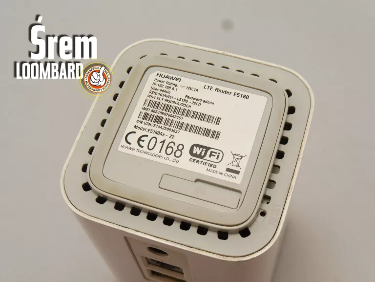 ROUTER LTE HUAWEI E5180, ZASILACZ