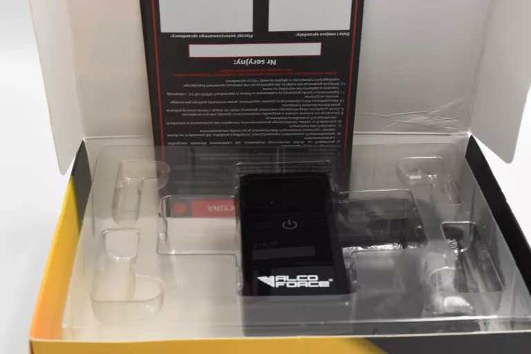 PRECYZYJNY ALKOMAT ELEKTROCHEMICZNY ALCOLIFE FREE Z KALIBRACJĄ + USTNIKI