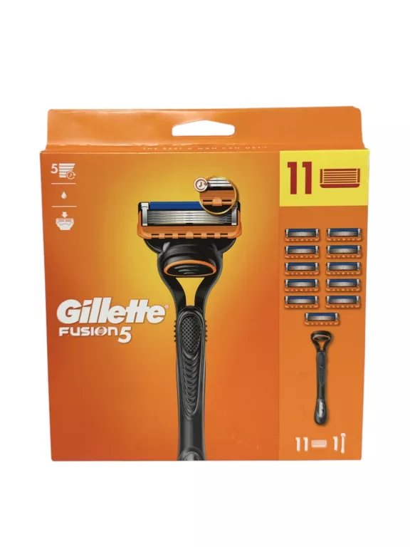 GILLETTE FUSION5 MASZYNKA DO GOLENIA DLA MĘŻCZYZN 1 + 11 OSTRZ