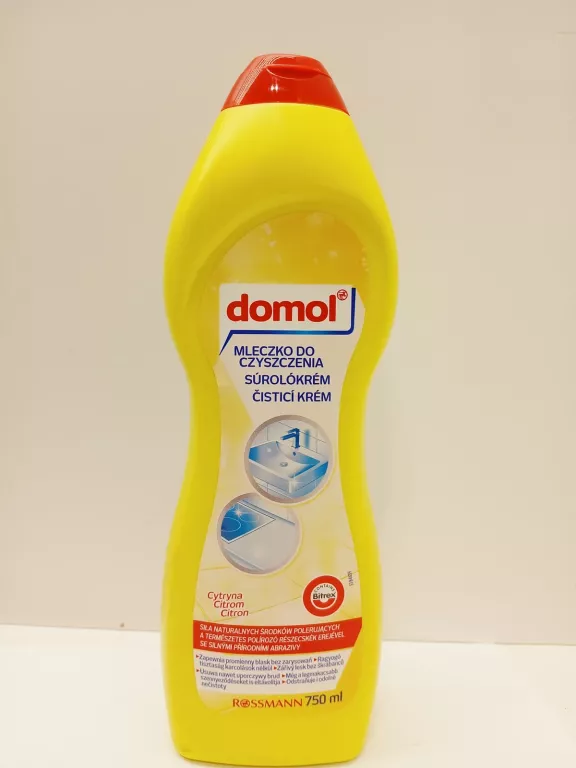 DOMOL MLECZKO DO CZYSZCZENIA RÓŻNYCH POWIERZCHNI CYTRYNA 750 ML
