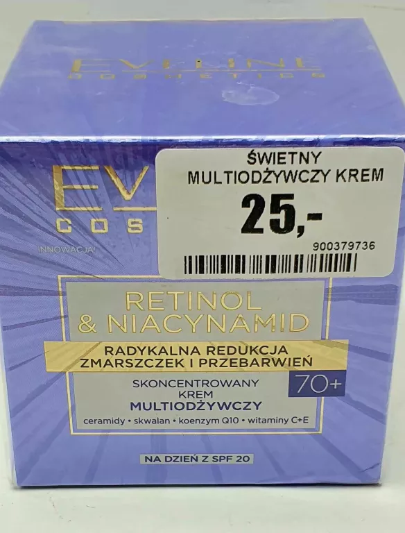 ŚWIETNY MULTIODŻYWCZY KREM EVELINE RETINOL I NIACYNAMID 70+  [240514004]