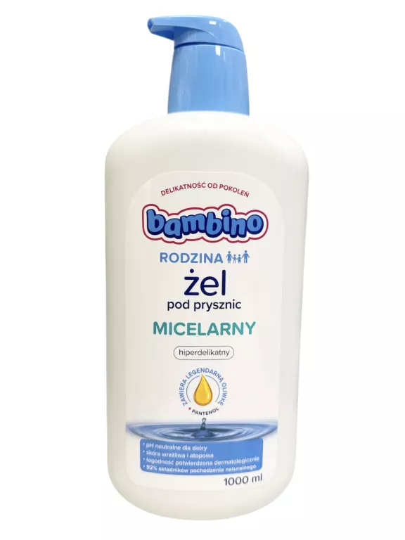 BAMBINO RODZINA ŻEL POD PRYSZNIC HIPOALERGICZNY MICELARNY 1000ML