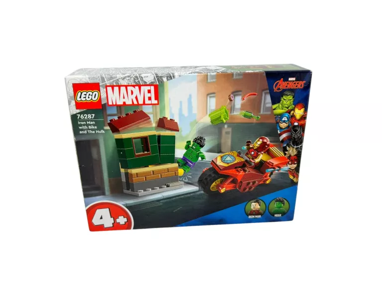 LEGO SUPER HEROES 76287 MARVEL 76287 IRON MAN Z ROWEREM I HULKIEM