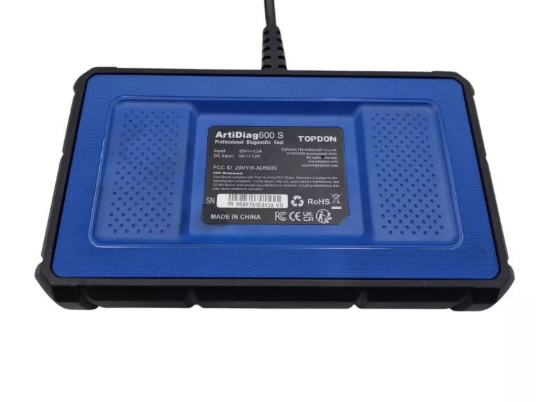 KOMPUTER DIAGNOSTYCZNY TOPDON ARTIDIAG600S 2/16GB 5" WI-FI