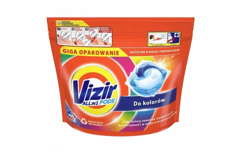 KAPSUŁKI DO PRANIA VIZIR ALL IN 1 PODS COLOR 60 SZT