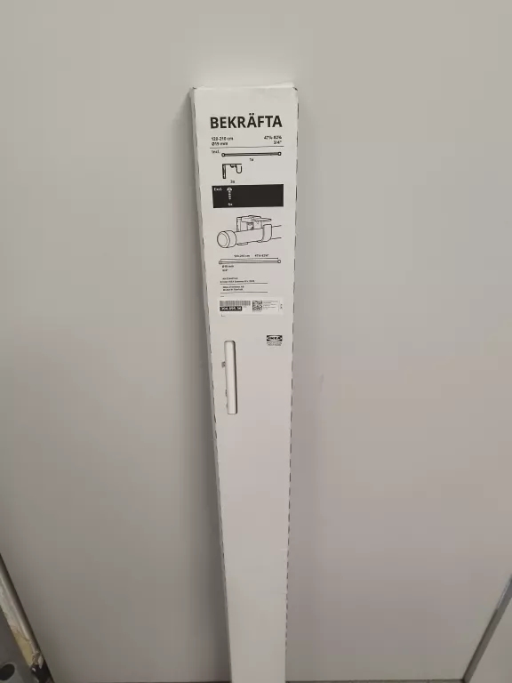 KARNISZ, BIAŁY, 120-210 CM 19 MM IKEA BEKRAFTA